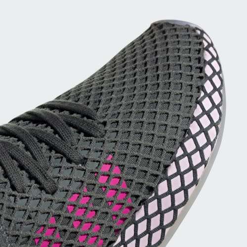 Original Women's adidas Deerupt Runner Core Olive/ Pink CG6092 Size UK 4 (SA 4)