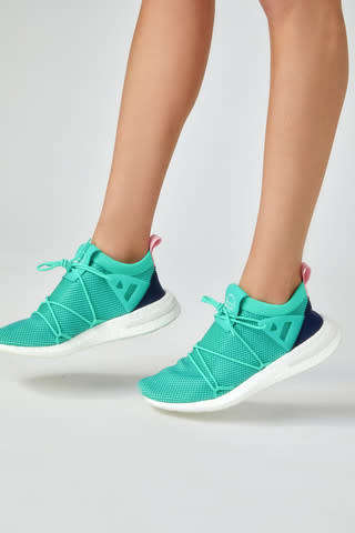 Original Women's adidas ARKYN KNIT Lime Green/Pink CG6231 Size UK 7 (SA 7)