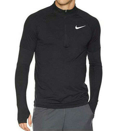 Original Nike Men's Element 2.0 Black 1/2 Zip Running Top Black CD8273 010 Size XL