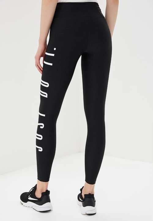 Original NIKE Womens POWER TRAINING  Just Do It Tights Black CJ5777 010 Size Medium