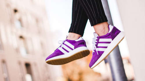 Original Women's adidas I-5923 Active Purple/ White/ Gum CG6021 Size UK 7 (SA 7)
