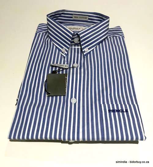 Original Mens PRINGLE Douglas Long Sleeves Classic Fit 100% Cotton INKWELL Size Large