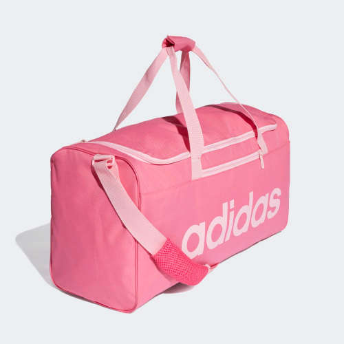 Original Women's adidas LINEAR CORE DUFFEL BAG MEDIUM Pink DT8622