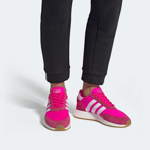 Original Women's adidas I-5923 Sho Pink/ White/ Gum CG6041 Size UK 6 (SA 6)