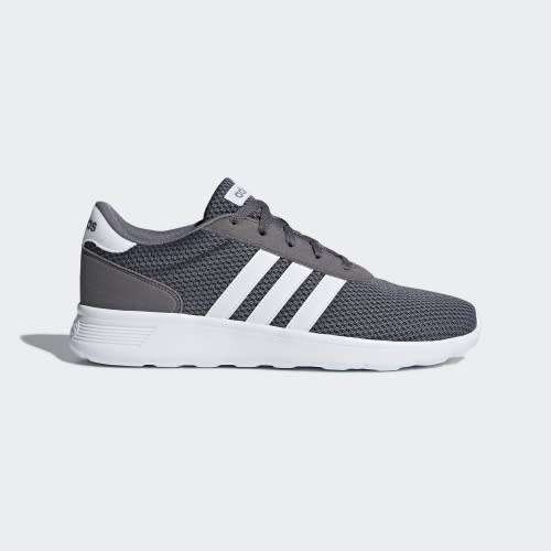 adidas Men's Lite Racer Dark Grey/ White B43732 Size UK 7 (SA 7)
