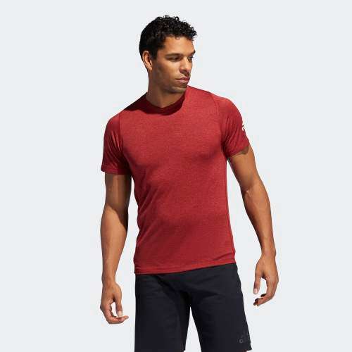 Original Men's adidas FREELIFT SPORT ULTIMATE HEATHER TEE DX9488 Size Medium