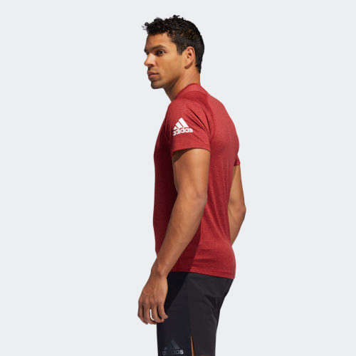 Original Men's adidas FREELIFT SPORT ULTIMATE HEATHER TEE DX9488 Size Medium