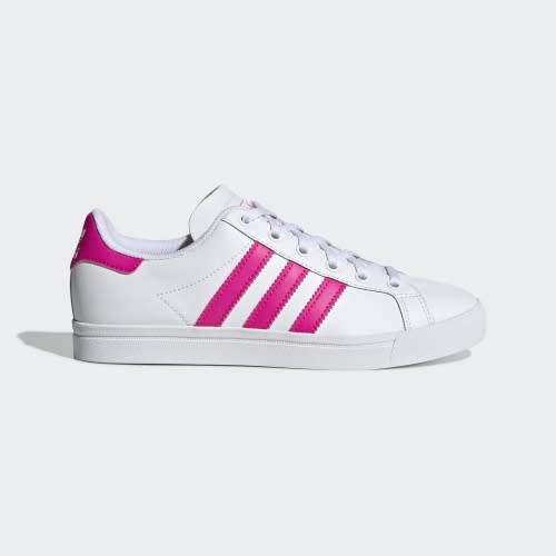 Original Women's adidas Coast Star White/Pink EE7464 Size UK 5 (SA 5)