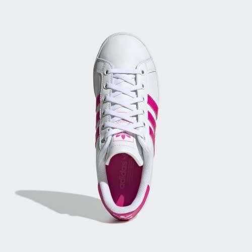 Original Women's adidas Coast Star White/Pink EE7464 Size UK 5 (SA 5)