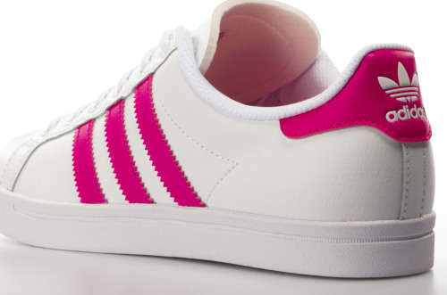 Original Women's adidas Coast Star White/Pink EE7464 Size UK 5 (SA 5)
