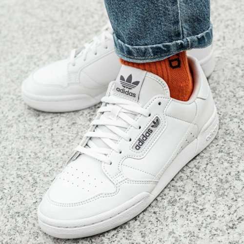 Original Women's adidas CONTINENTAL 80 Triple White EE8383 Size UK 4 (SA 4)