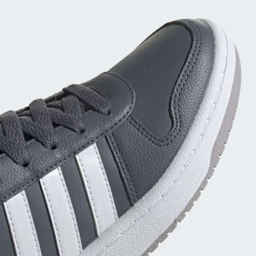 Original Women's adidas Hoops 2.0 Mid Grey/ White EE6709 Size UK 5 (SA 5)