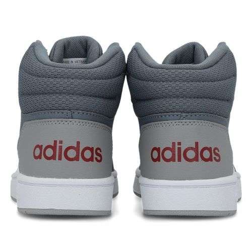 Original Women's adidas Hoops 2.0 Mid Grey/ White EE6709 Size UK 5 (SA 5)