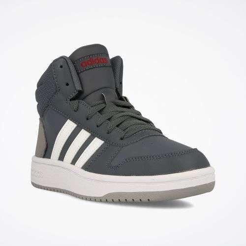 Original Women's adidas Hoops 2.0 Mid Grey/ White EE6709 Size UK 5 (SA 5)