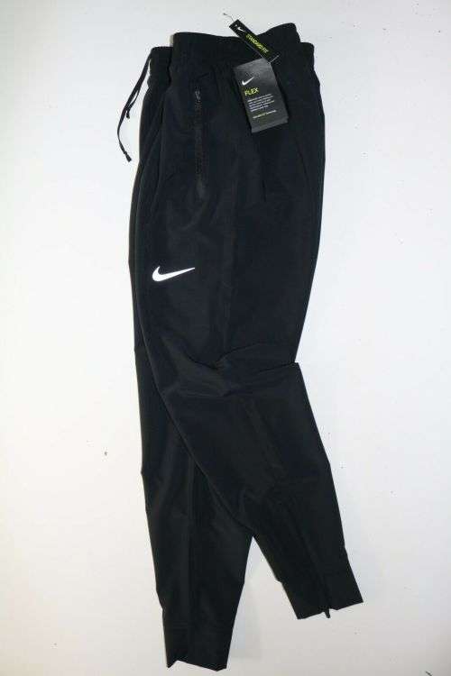 Original NIKE Mens Flex Woven Swift Running Joggers Dri Fit Black CD8384 010 Size Medium