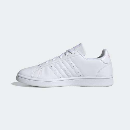 Original Women's adidas Grand Court Base Cloud White/ Clear Pink EE7480 Size UK 8 (SA 8)
