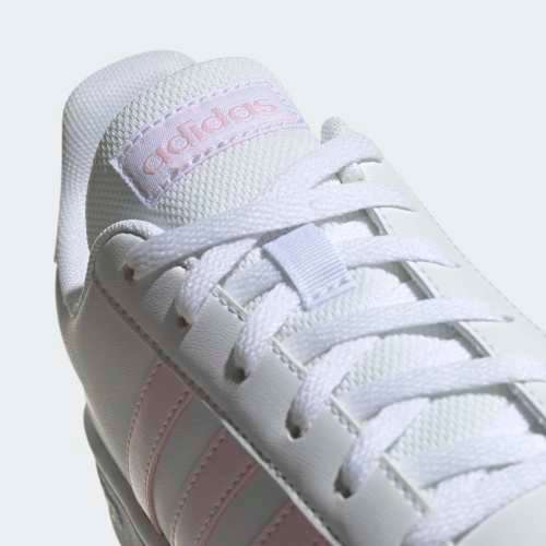 Original Women's adidas Grand Court Base Cloud White/ Clear Pink EE7480 Size UK 8 (SA 8)