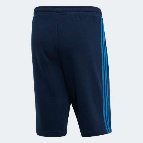 Original Men's ADIDAS Classic 3 Stripes Shorts COLLEGIATE NAVY/ BLUE BIRD CL7834 Size Medium