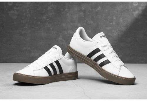 Original Men's adidas Daily 2.0 Skateboarding White/ Core Black/ Gum F34469 Size UK 7 (SA 7)
