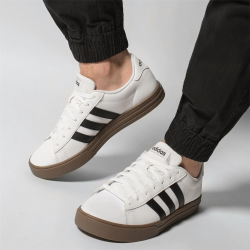 Original Men's adidas Daily 2.0 Skateboarding White/ Core Black/ Gum F34469 Size UK 7 (SA 7)