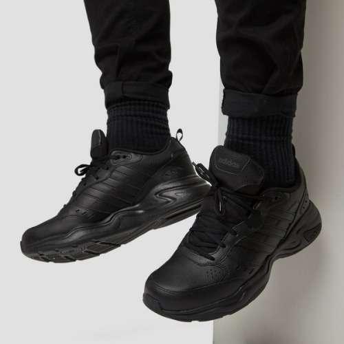 Original Men's adidas Strutter Core Black/ Grey Six EG2656 Size UK 9 (SA 9)