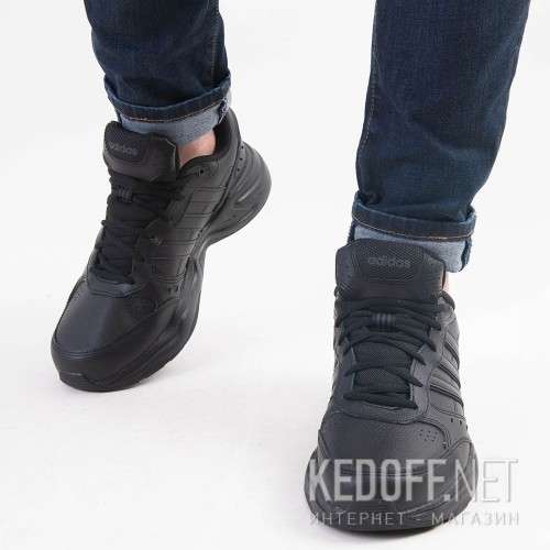 Original Men's adidas Strutter Core Black/ Grey Six EG2656 Size UK 9 (SA 9)