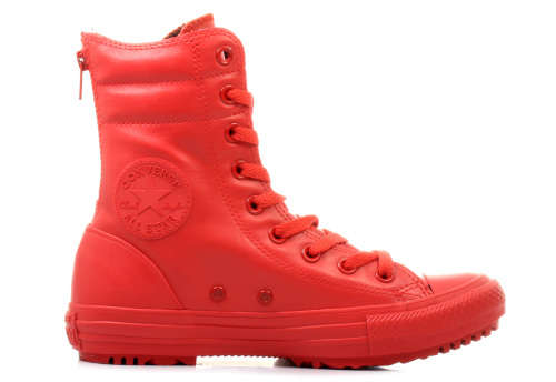 Original Women's Converse Chuck Taylor All Star Hi-Rise Boot Warm Red/ Red 549592C Size UK 5 (SA 5)