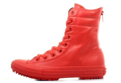Original Women's Converse Chuck Taylor All Star Hi-Rise Boot Warm Red/ Red 549592C Size UK 5 (SA 5)