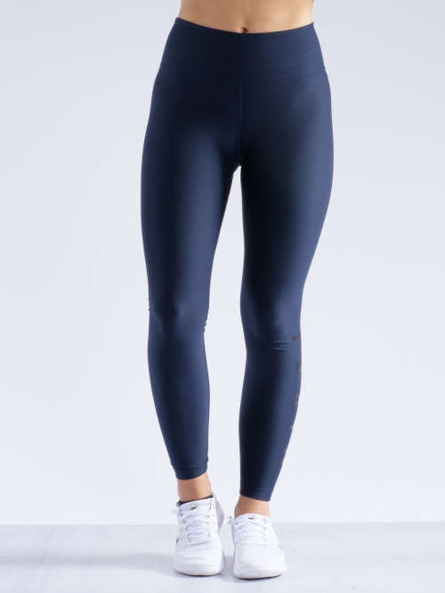 Original NIKE Womens Power Team Victory Tight Fit 7/8 Leggings Obsidian CD8983 451 Size Medium