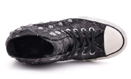 Original Women's Converse Chuck Taylor Lux Mid Black/ Grey 547196C Size UK 5 (SA 5)