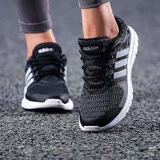 Original Women's adidas ENERGY CLOUD V Running Core Black/ Matte Silver B44846 Size UK 7 (SA 7)
