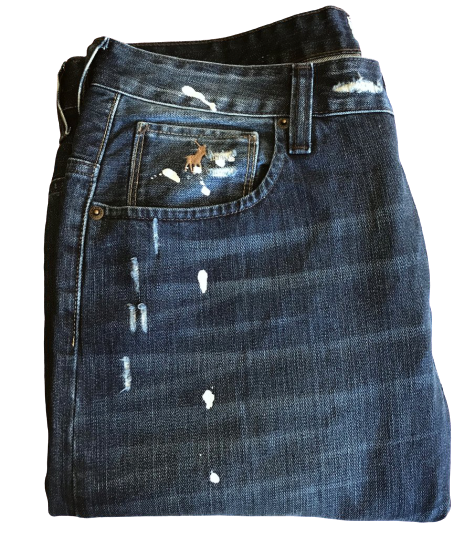 Original Mens POLO JEANS W34 L32 Regular Straight 100% Cotton