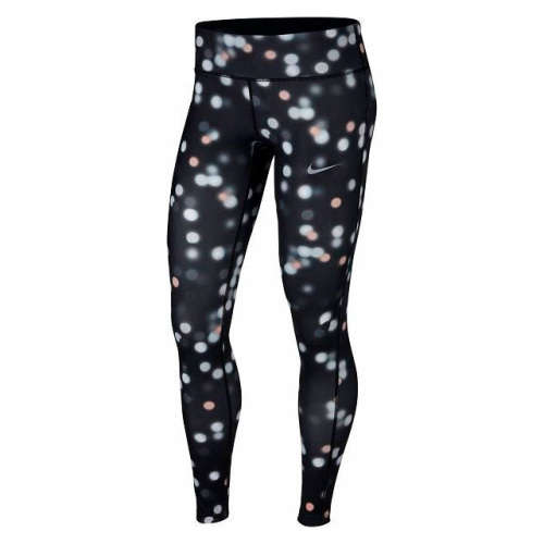 Original NIKE Womens Power Essenetial Tights Dri Fit Polka Dots CQ4525 010 Size Medium