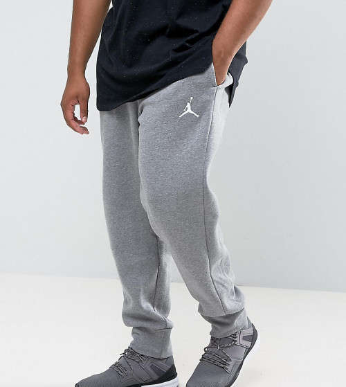 Original Men's Nike Jordan Flight Fleece Warm Joggers Grey AA5591 064 Size XL