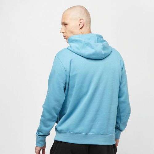 Original Mens Nike Sportswear Club Hoodie Fleece Cerulean/ White BV2654 424 Size Large