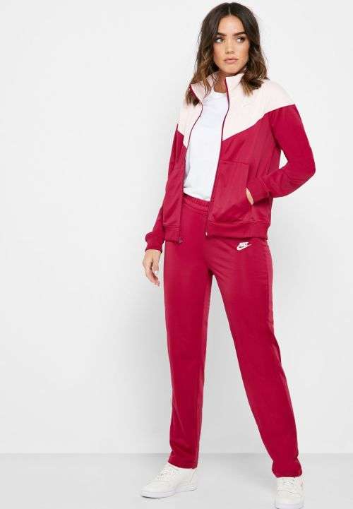 Original Women NIKE Sportswear Colour Block 2 PC Tracksuit BV4958 620 Size Medium
