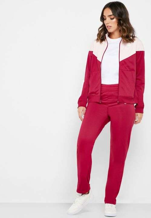 Original Women NIKE Sportswear Colour Block 2 PC Tracksuit BV4958 620 Size Medium