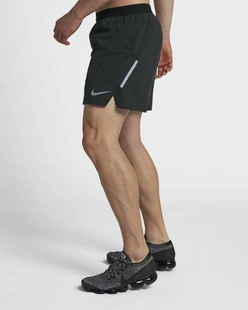 Original Mens Nike Flex Stride 7 2-in-1 Running Shorts Standard Fit Black AT4014 010 Size XL