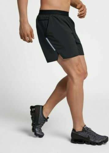 Original Mens Nike Flex Stride 7 2-in-1 Running Shorts Standard Fit Black AT4014 010 Size XL