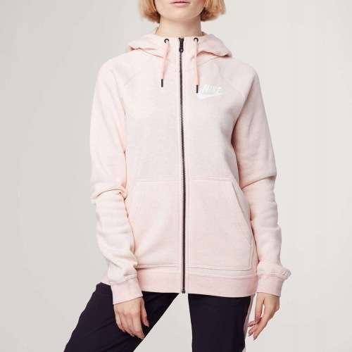 Original NIKE Womens Sportswear RALLY Full Zip Hoodie SWEATSHIRT Pink CI1179 646 Size Small
