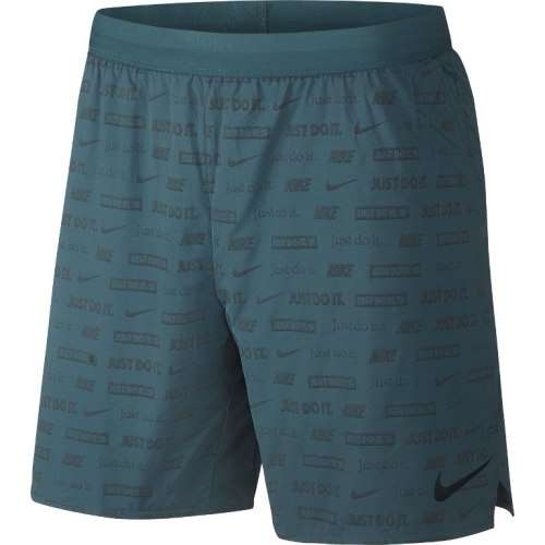 Original Mens Nike Stride Ghost Flash Just Do It Running Shorts Green CJ5461 303 Size Medium