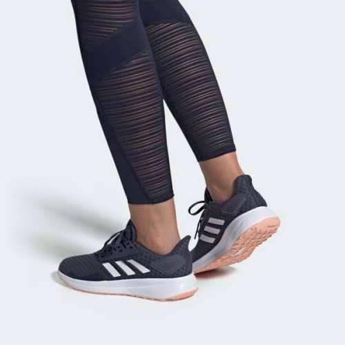 Original Women's adidas Duramo 9 Trace Blue/ Glow Pink EE8042 Size UK 4.5 (SA 4.5)