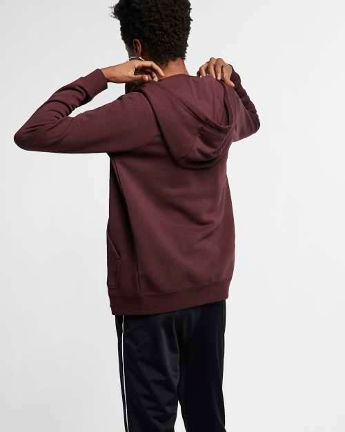 Original NIKE Womens Sportswear Rally Full-Zip Hoodie Burgundy CI1179 652 Size Medium