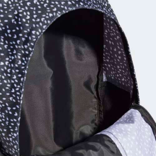 Original adidas Unisex Linear Graphic Backpack Medium Black/White ED0299