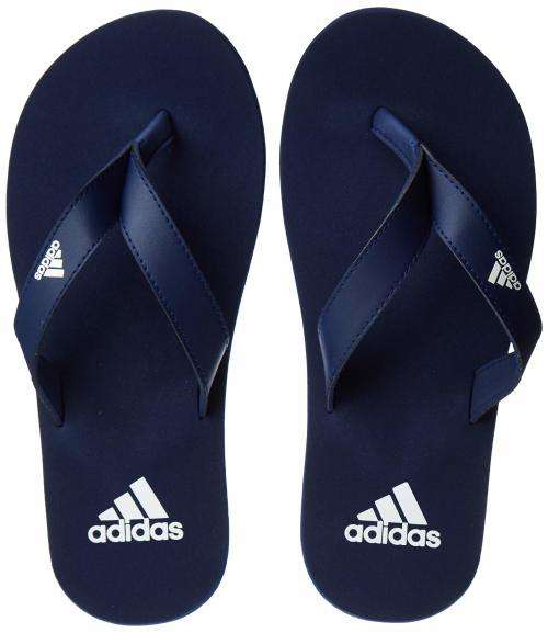 Original Mens adidas EEZAY FLIP FLOPS Dark Blue/ Cloud White F35028 Size UK 10 (SA 10)