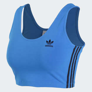 Original Women's adidas CROP TANK Bluebird CL9153 Size Large