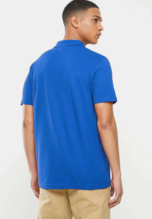 Original Men's adidas Polo Golfer Pique Tee Blue Bird CM5523 Size Large