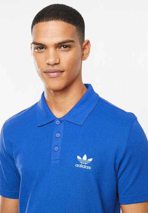 Original Men's adidas Polo Golfer Pique Tee Blue Bird CM5523 Size Large
