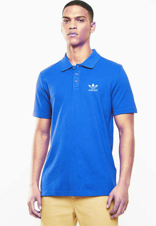 Original Men's adidas Polo Golfer Pique Tee Blue Bird CM5523 Size Large