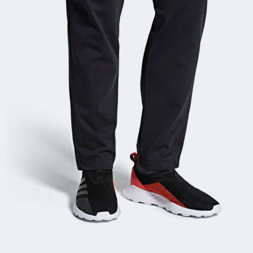 Original Mens adidas QUESTAR RISE SOCK Core Black/ Active Orange F36338 Size UK 10 (SA 10)